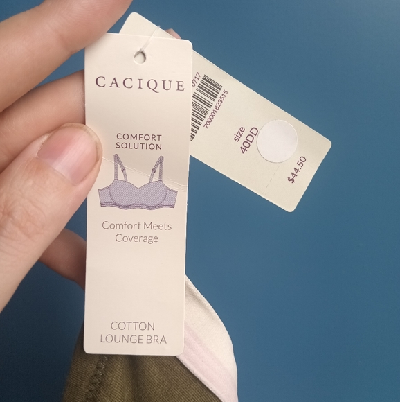 Cacique Green and Pink Floral Bra with Full Coverage - Picture 14 of 15